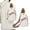 White WH, variant on Giunmcul Festival Gift Soft Leather Chest Bag Shoulder Fashion Backpack Vintage Chest Casual Bag Crossbody Bag