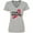 AC-Heather Grey, variant on Inktastic Stroke Survivor with Red Ribbon Women's V-Neck T-Shirt