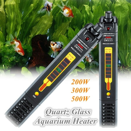 Aquarium Heater Thermostat - 200/300/500W Aquarium Fish Tank Water Submersible Heater Adjustable Thermostat