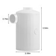 thumbnail image 3 of Electric Air Pump, Rechargeable Battery Air Mattress Pump, Portable Quick-fill Inflator/deflator Pumps With 3600mah For Camping Inflatable Cushions, 3 of 5