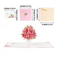 thumbnail image 3 of 3D Cherry Blossom Pop Up Card, Gift for Birthday, Wedding, Anniversary, Mothers Day, Thank You, Get Well, All Occasion or Just Because - 5" x 7" Cover - Includes Envelope and Note Tag, 3 of 9