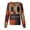 BeigeA&05#0706F, variant on S-5XL Halloween Women Scrub Jacket Ghost Pumpkin Spooky Nurse Uniforms Snap Front Fall Workwear Women with Pocket XXL