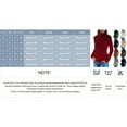 thumbnail image 3 of MSJUHEG womens long sleeve tops turtleneck sweater women Acrylic High Neck Pullover style Long sleeves Lightweight women's sweaters A L, 3 of 8