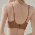 thumbnail image 5 of Xijirk Tank Tops Seamless V Neck Jelly Bra Comfortable Supportive Wireless Bralette for Everyday Wear Camisole Tops for Women,Coffee,L, 5 of 5