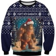 thumbnail image 2 of Lotusprinthandmade Bigfoot Christmas Vibe Camping Sweater (Midweight) S-5XL Multicolor (XL), 2 of 5
