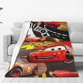 thumbnail image 1 of Manta de Cars Lightning Mcqueen, ligera, acogedora, para sofá cama, de franela súper suave, de microfibra, para viajes, para todas las estaciones, para adultos y niños, 60 x 50 pulgadas, 1 of 8