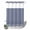 Navy Blue, variant on No Hook Shower Curtain, Farmhouse Black White Striped Shower Curtains for Bathroom with See Through Top Window, Modern Stripes Waterproof & Washable Bath Curtain Stall 48"x72"