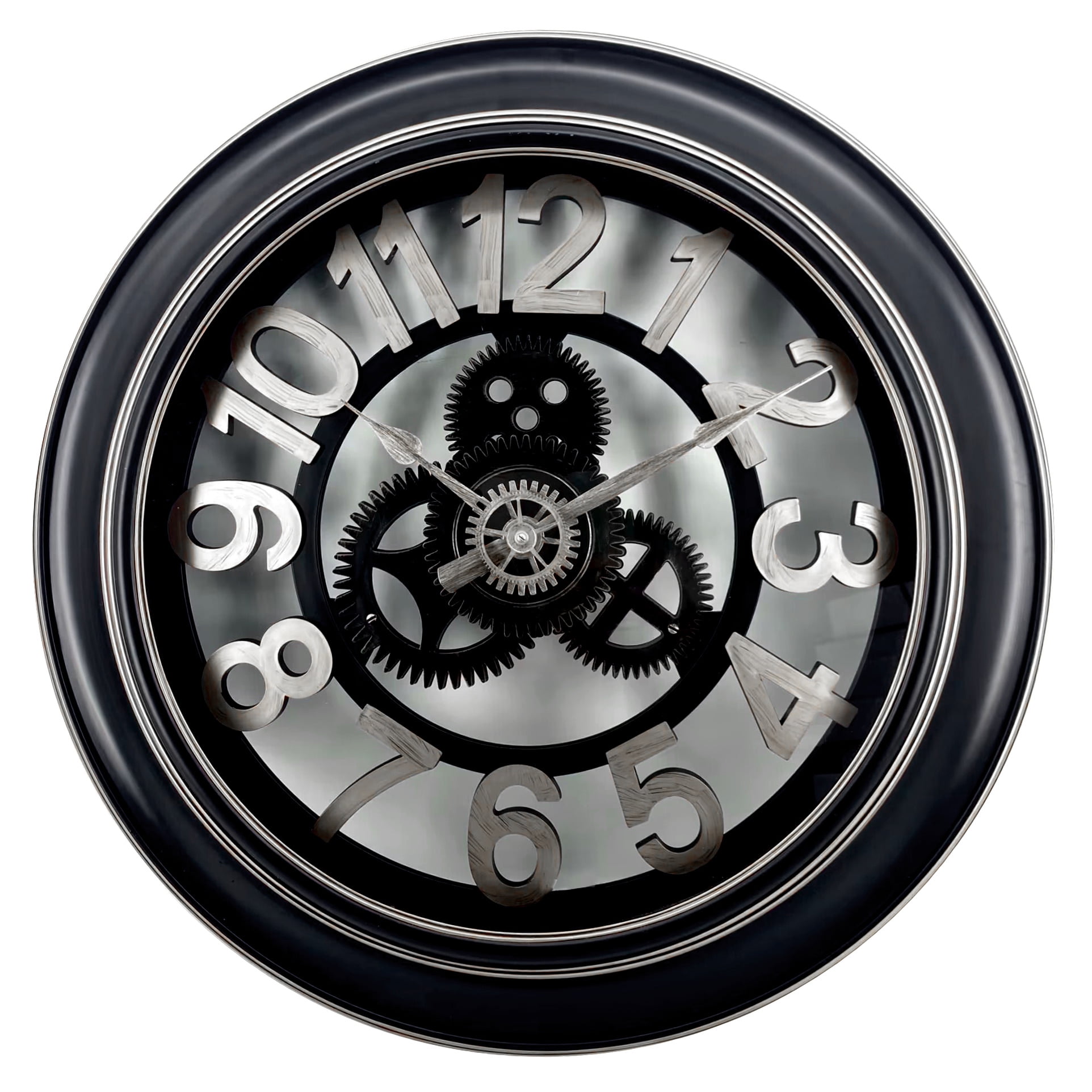 Westclox 12” Black Retro Analog Quartz Accurate Wall Clock with Westclox 12” Black Retro Analog Quartz Accurate Wall Clock with