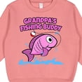 thumbnail image 3 of Inktastic Grandpa's Fishing Buddy (pink) Toddler Sweatshirt, 3 of 4