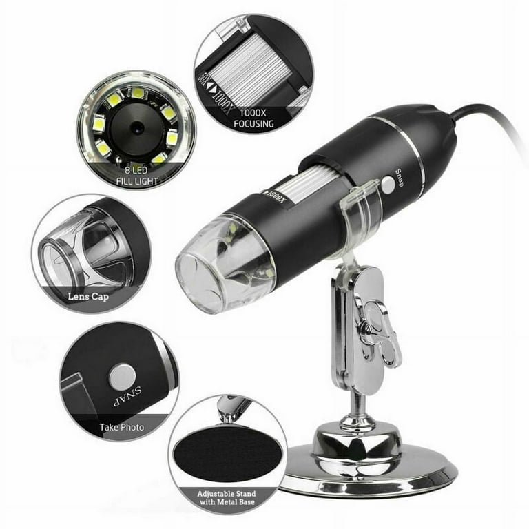 Microscope XCSOURCE 1600x 8-LED USB Numérique Digital Microscope  Électronique Endoscope Caméra Loupe ET377