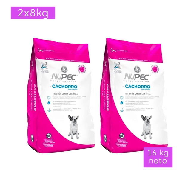 Pack de Croquetas para perro Nupec Cachorro Razas PequenÌas de 16Kg (2 de 8Kg) Nupec Cachorro Razas PequenÌas