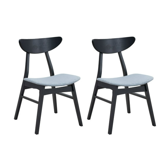 Wooden Dining Chairs Set Of 2, Modern Soft Upholstered Kitchen Side Chairs