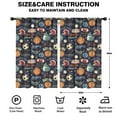 thumbnail image 2 of Blackout Kids Curtains,Navy Blue Baseball Football Pattern Childrens Insulated Curtains Set Of 2,Bedroom Essentials,Toddler Room Decor 52"x84", 2 of 5