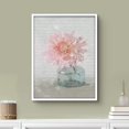 thumbnail image 2 of PixonSign Framed Wall Art Print Pink Carnation with Cursive Text Nature Plants Illustrations Modern Art Modern Group Relax/Calm Multicolor Pastel for Living Room, Bedroom, Office - 12"x16" WHITE, 2 of 6