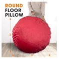 thumbnail image 3 of GpLuMy Extra Large Floor Pillow, 32 Inch Round Floor Cushion, Oversized Pillow Seats for Floor, Meditation Pillows & Cushions, Giant Yoga Floor Pillow for Adults- Maroon, 3 of 7