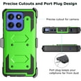 thumbnail image 4 of Takfox Moto G Stylus 5G 2025 Case, for Motorola G Stylus 2025 5G Belt Clip Holster Phone Case [Built-in Screen Protector] Kickstand Full-Body Military Grade Protective Shockproof Cover-Green, 4 of 7
