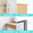 thumbnail image 5 of Topes de puerta adhesivos de silicona, 12 Uds., con tapón adhesivo fuerte para puertas de armario, cocina, baño y oficina, 5 of 5