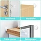 thumbnail image 4 of Topes de puerta, 6 tapones de puerta autoadhesivos, topes de puerta de silicona adhesivos con tapón de puerta adhesivo fuerte para puertas de armario, cocina, baño, oficina, 4 of 5