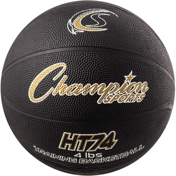 Champion Sports Weighted Basketball Trainer - Composite Cover - 4lb/29.5" - Black