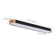 thumbnail image 2 of Aiwen 37.4" LED Linear Flush Mount Ceiling Light, Modern Matte Black Ceiling Fixture with PS Lampshade -- Perfect for Living Room, Entryway & Restaurant, 2 of 8