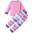 thumbnail image 6 of Wonitaaizi Toddler Girls Kids Pajamas Unicorn Pjs Long Sleeve Clothes Set 2pc (5-6 Years,Purple), 6 of 6