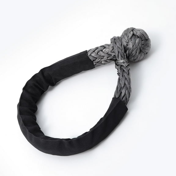 Synthetic Soft Shackle 5/8“ X 35” (61730 lbs Breaking Strength) Extra Large Long  Rope Shackle for Heavy Duty Truck Off-Road Recovery (Gray, 1-Pack)