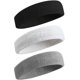 thumbnail image 1 of Bandas para la cabeza deportivas para hombres y mujeres: banda para el sudor de algodón absorbente de humedad para tenis, baloncesto, correr, gimnasio y entrenamiento, 1 of 5