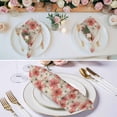 thumbnail image 3 of Spring Flowers Cloth Napkins, Chinese Botanical Pink White Blooms Floral Washable and Reusable Dinner Napkins Set of 6, Table Napkin for Kitchen Party Birthday Wedding Hotel Housewarming 20"x20", 3 of 9