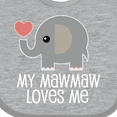 thumbnail image 4 of Inktastic My Mawmaw Loves Me Grandchild Gift Boys or Girls Baby Bib, 4 of 4