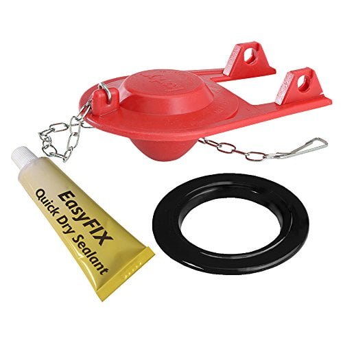 Korky 2003BP EasyFix Toilet Flush Valve and Flapper Repair Kit - Repairs Flush Valves and Flappers - Easy to Install - Made in USA