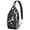 Gothic Astrolo, variant on Adorable Llama Sling Backpack, Cute Kawaii Alpaca Cartoon Print Crossbody Bag, Funny Llama Face Pattern for Outdoor Activities