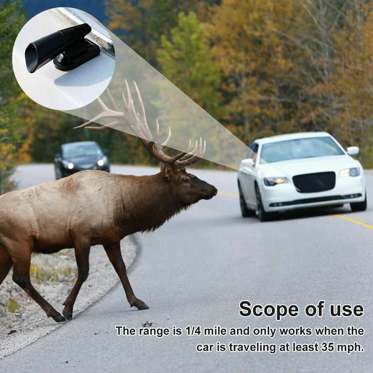 4Pcs Deer Warning Whistles Device Car Animal Repeller Deer
