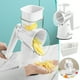 thumbnail image 2 of Pisexur Batería de cocina Ralladores rotativos con mango 5 en 1, ralladores de queso gourmet, cortadores de verduras, cortadores manuales de alimentos con 5 juegos de para la cocina del hogar, 2 of 8