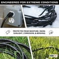 thumbnail image 3 of Iron Forge Cable 3 Outlet Power Strip Outdoor Extension Cord 50 ft, 16/3 Weatherproof Heavy Duty Black Extension Cord with Multiple Outlets 3 Prong, 3 of 9