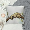 thumbnail image 2 of Nawypu  Sloth Pillow Covers, Christian Bible Matthew Throw Pillow Cover Funny Sloth Decor Bible Pillow Covers Gifts for Sloth Lovers Christian Girls, 2 of 5