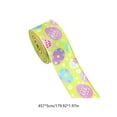 thumbnail image 3 of HuiXinOu Easter Ribbon, Carrot Egg Bunny Pattern, 180x2 Inch, DIY Craft Ribbon for Gift Wrapping, Bow Making, Bouquet Decoration, Wreath Crafting, Holiday Decor, 3 of 6