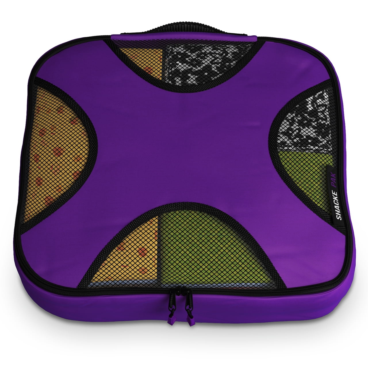 Shacke Pak - 4 Set Packing Cubes - Travel Organizers with Laundry Bag (Orchid Purple)