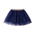 thumbnail image 2 of Gunia Girl Tutu Skirts Fashion Baby Stars Sequins Dance Ballet Princess Birthday Party Kids Toddler Girls Skirt Navy 5T, 2 of 4