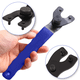 thumbnail image 3 of Llave inglesa ajustable universal para amoladora angular, de 10 a 52 mm, con empuñadura recubierta de plástico antideslizante para amoladoras angulares, longitud total de 19 cm (azul y, 3 of 8