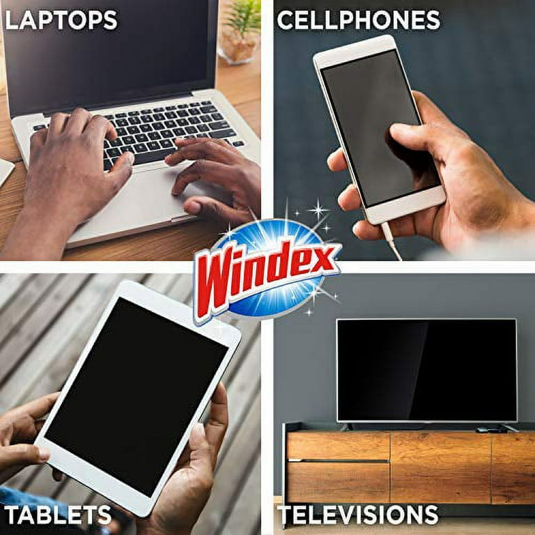 Windex Electronics Wipes, Pre-Moistened, Provides Streak-Free