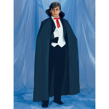 - Full Length Black Fabric Adult Cape