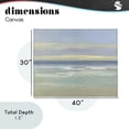 thumbnail image 4 of Stupell Industries Transitional Tranquil Coastal Morning Waves Canvas Art, 40 x 30, by Sally Swatland, 4 of 8