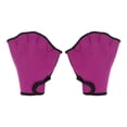 thumbnail image 1 of Unique Bargains Gants de Natation en Toile Gants de Résistance à l'Eau Accessoires d'Entraînement Rose Rouge, m, 1 of 7