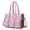 Pink Unicorns Flamingos, variant on Teacher Tote Bag,Pink Unicorns Flamingos Pattern Teacher Utility Tote Bag,Large Work Tote Bags for Women with Multiple Pockets,Top Zipper Closure,13.8x10.6x6.7 Inch