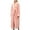 Pink, variant on Soft Plush Fleece Robe for Women Cozy Warm Bathrobe with Pockets Fuzzy Thermal Belted Long Robe