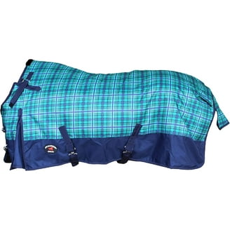Poplar Head Origin 600 Denier Turnout Blanket, 240 Gram, Blue Jean Baby, 66" - Walmart Supplies