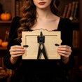 thumbnail image 4 of Halloween Decor Wooden Picture Frame Halloween Party Favors Classic Seasonal Pattern Photo Frame Desktop Decorative Frame For Indoor Household Tabletop, 4 of 5