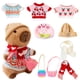 thumbnail image 1 of Peluche WAKSUN Capybara con 10 prendas y accesorios de 26 cm, 1 of 7