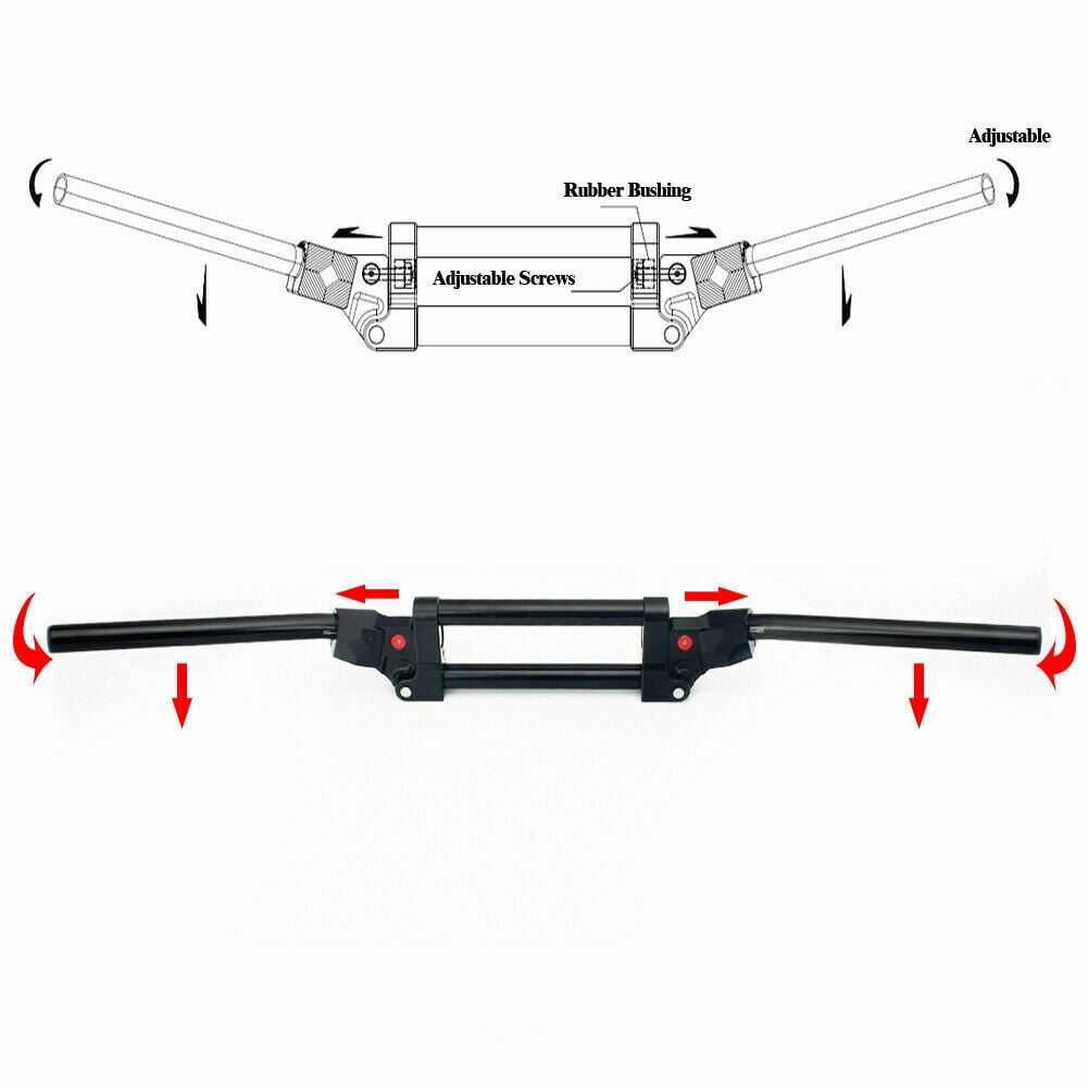 Anti Vibration Handlebars 22mm 7/8" for Yamaha Raptor 350 660 700