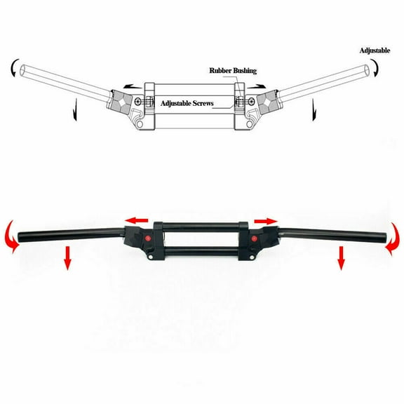 Anti Vibration Handlebars 22mm 7/8" for Yamaha Raptor 350 660 700 Banshee 350